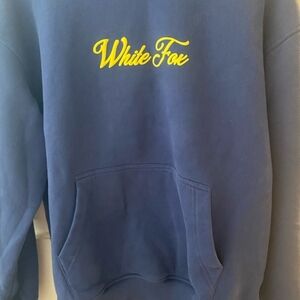 Navy Blue White Fox Hoodie S7